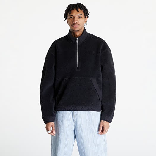 Sweatshirts adidas Premium Essentials Classics Half Zip Hoodie Black Queens