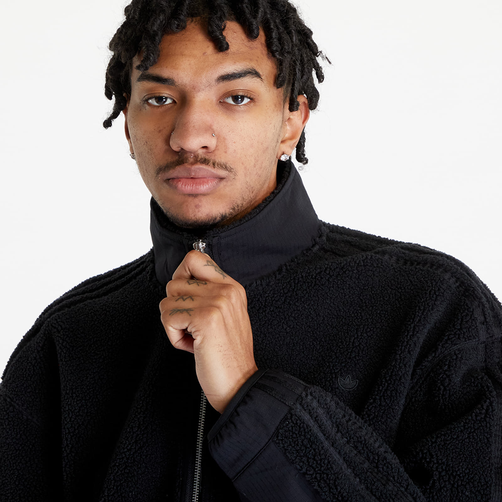 Sweatshirts adidas Premium Essentials+ Classics Half-Zip Hoodie Black