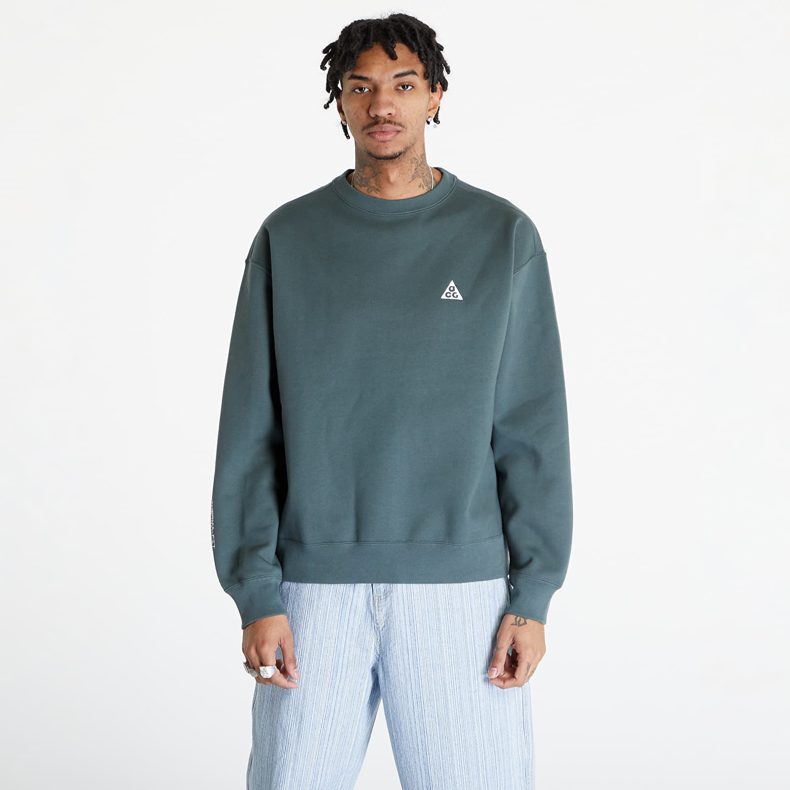 Felpa Nike ACG Therma-FIT Fleece Crew Vintage Green/ Vintage Green/ Summit White L