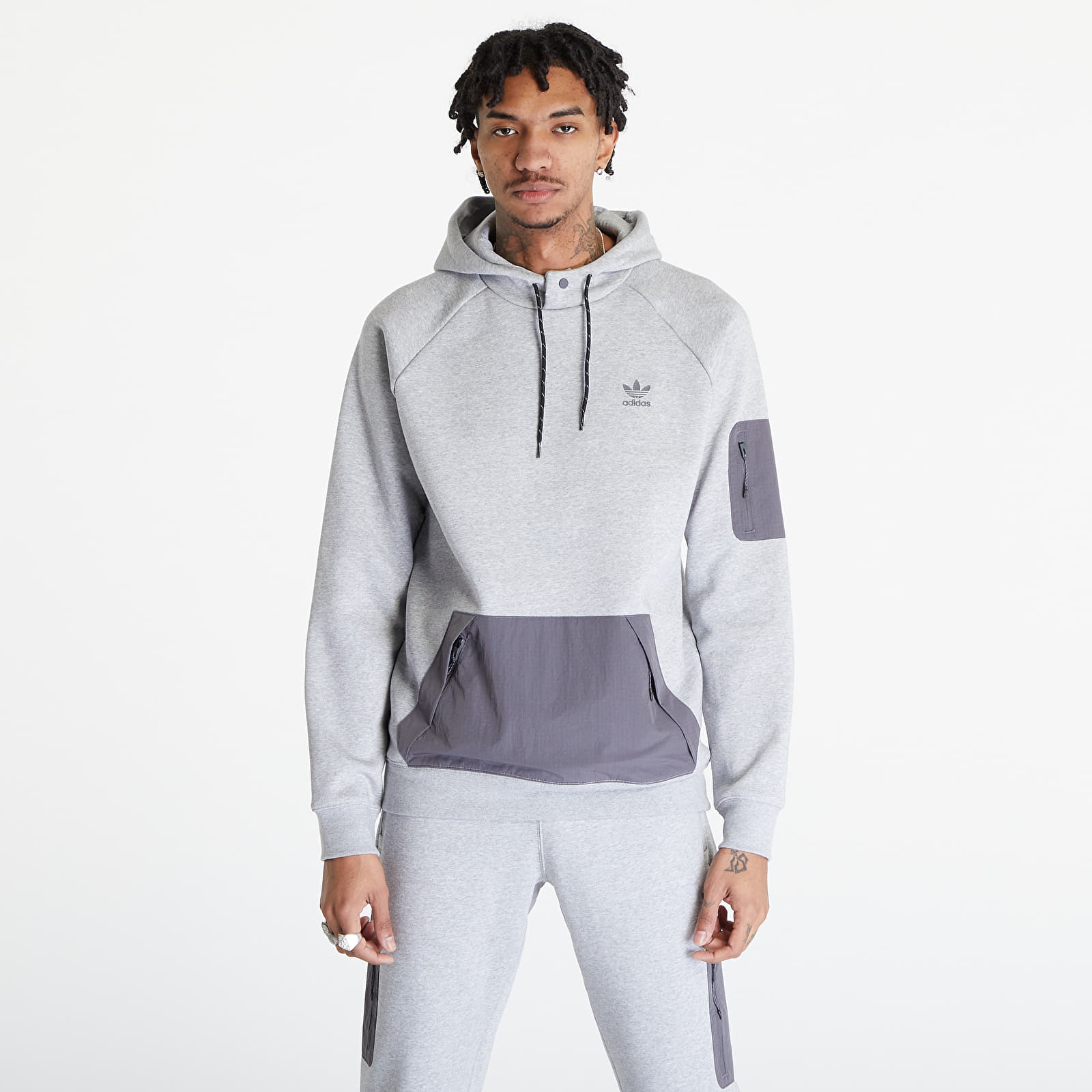 Adidas grey heather hoodie online
