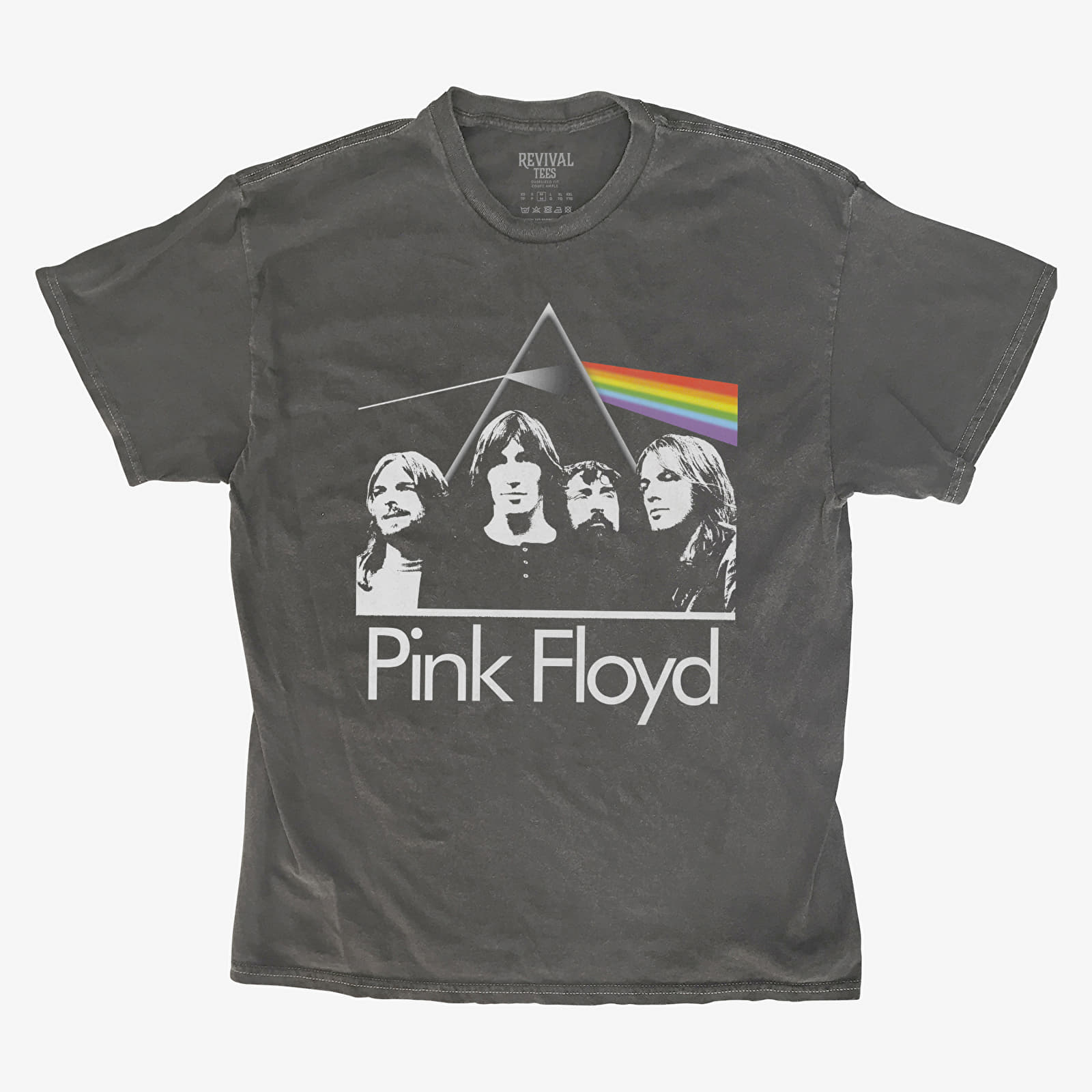 Футболки Merch Revival Tee - Pink Floyd Bandmates Prism Montage Unisex T-Shirt Black