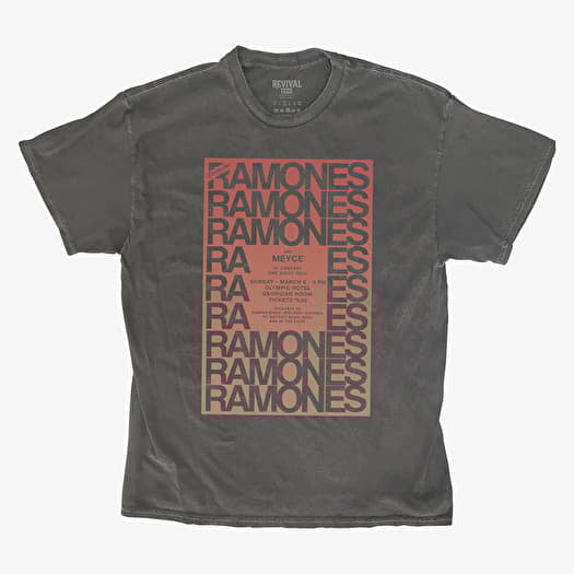 Póló Merch Revival Tee - Ramones Concert Poster Unisex T-Shirt Black