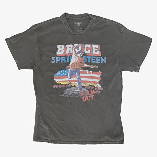 Merch Revival Tee - Bruce Springsteen Born In The USA 85 Tour Unisex T-Shirt Black