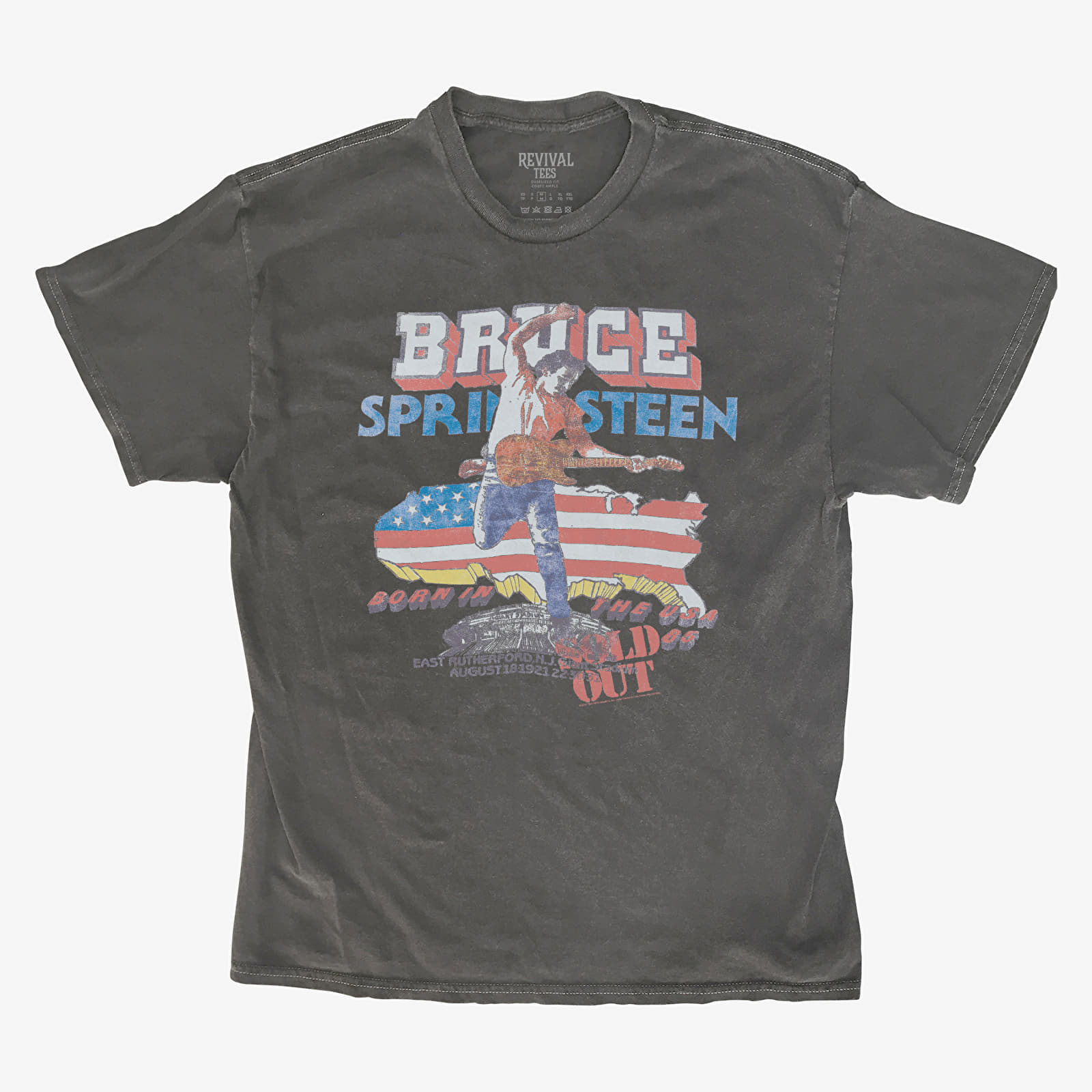 T shirts Merch Revival Tee Bruce Springsteen Born In The USA 85 Tour Unisex T Shirt Black Queens