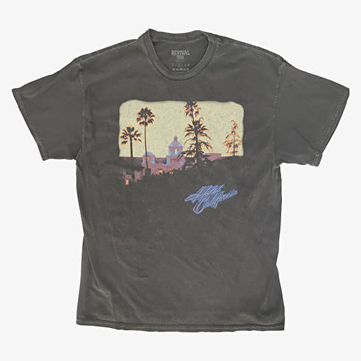Merch Revival Tee - Eagles Hotel California Art Unisex T-Shirt Black
