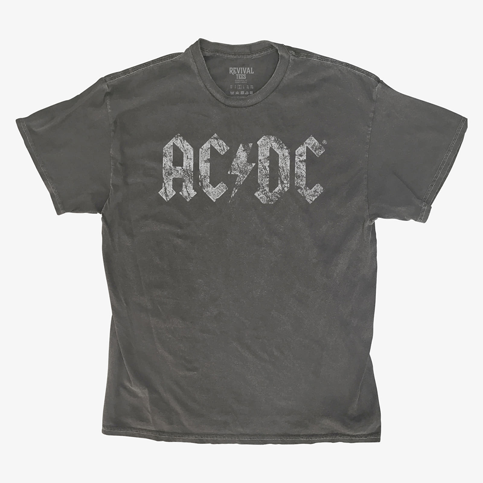 T-shirts Merch Revival Tee - AC/DC Heavy Distress Logo Unisex T-Shirt Black