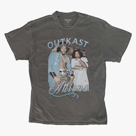 Tričko Merch Revival Tee - OutKast Aliens Unisex T-Shirt Black