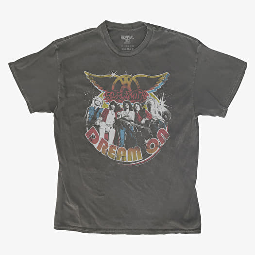 Camiseta Merch Revival Tee - Aerosmith Dream On Unisex T-Shirt Black