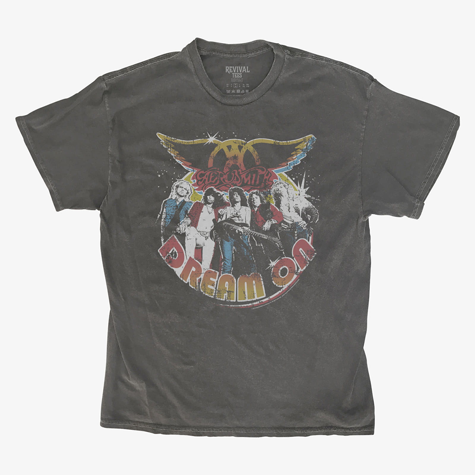 T-shirts Merch Revival Tee - Aerosmith Dream On Unisex T-Shirt Black