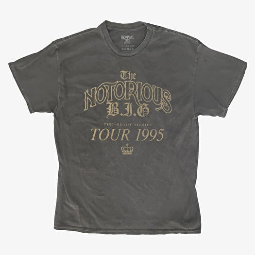 Merch Revival Tee - The Notorious B.I.G. 1995 Ready To Die Tour Unisex T-Shirt Black