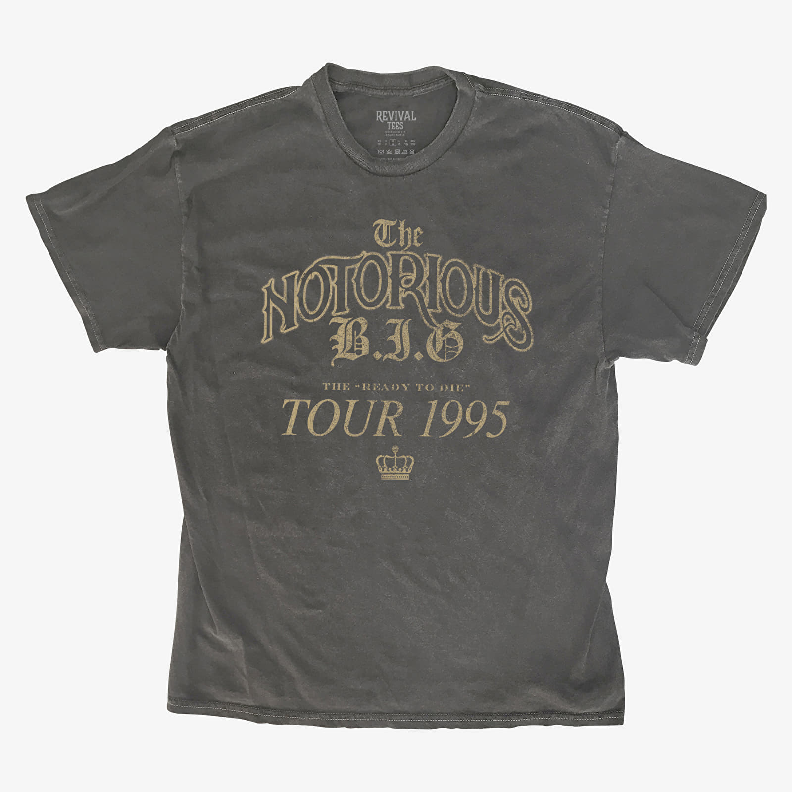 Футболки Merch Revival Tee - The Notorious B.I.G. 1995 Ready To Die Tour Unisex T-Shirt Black