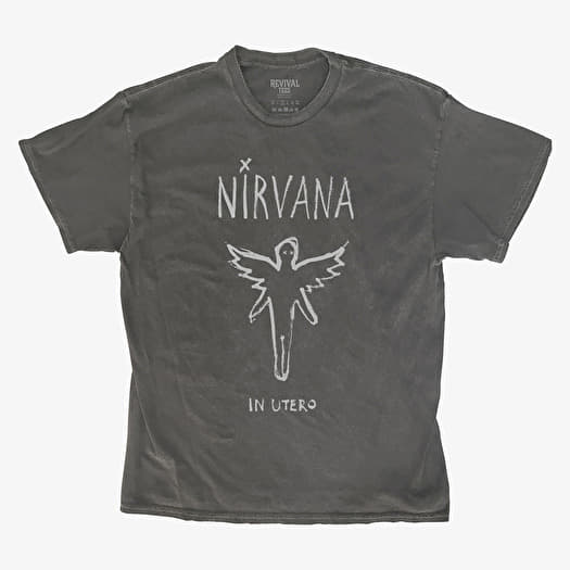 Tričko Merch Revival Tee - Nirvana In Utero Sketch Art Unisex T-Shirt Black