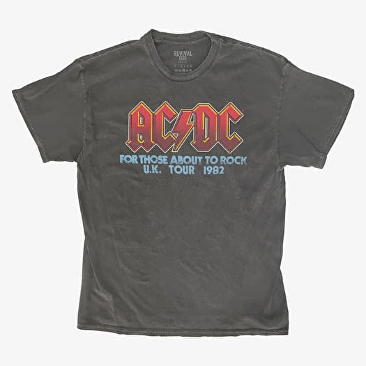 Maglietta Merch Revival Tee AC DC Classic Logo UK Tour Unisex T Shirt