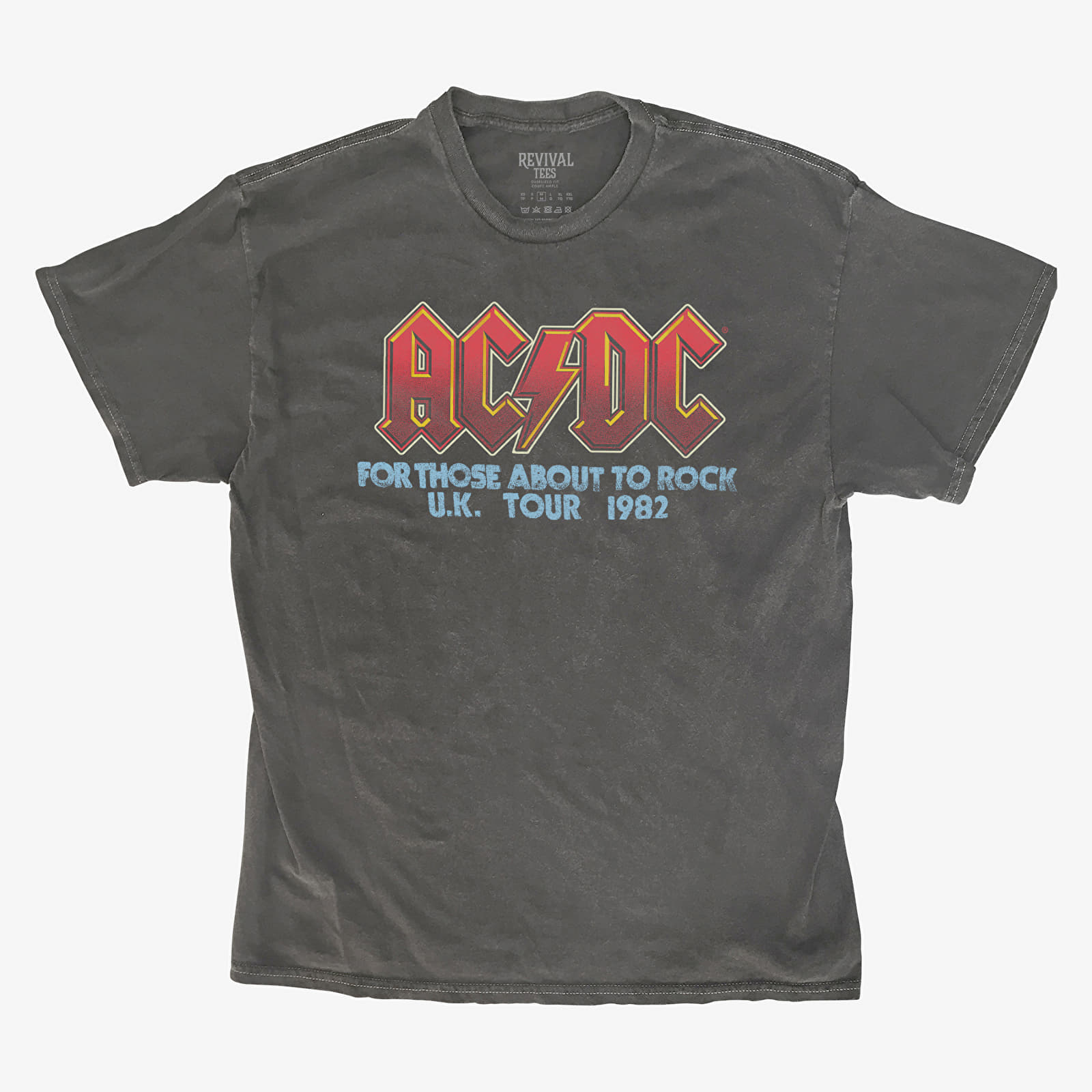 Футболки Merch Revival Tee - AC/DC Classic Logo UK Tour Unisex T-Shirt Black
