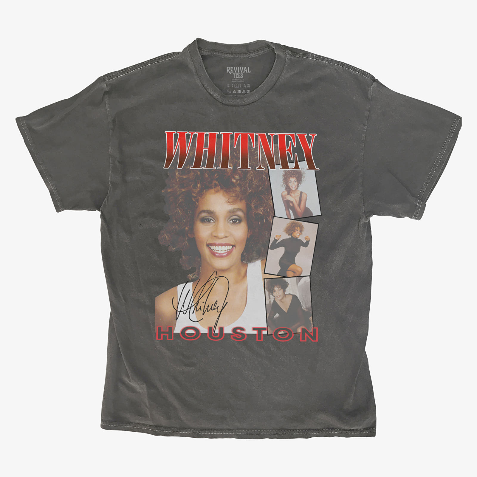 Футболки Merch Revival Tee - Whitney Houston Photos Montage Unisex T-Shirt Black