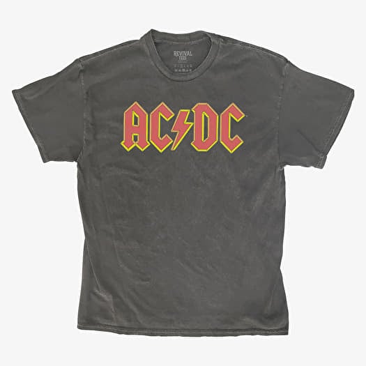 Merch Revival Tee - AC/DC Yellow Glow Logo Unisex T-Shirt Black