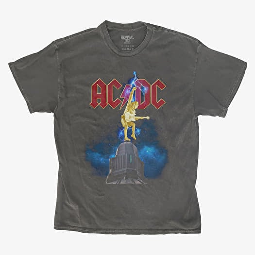 Merch Revival Tee - AC/DC Stiff Upper Lip Lightning Unisex T-Shirt Black