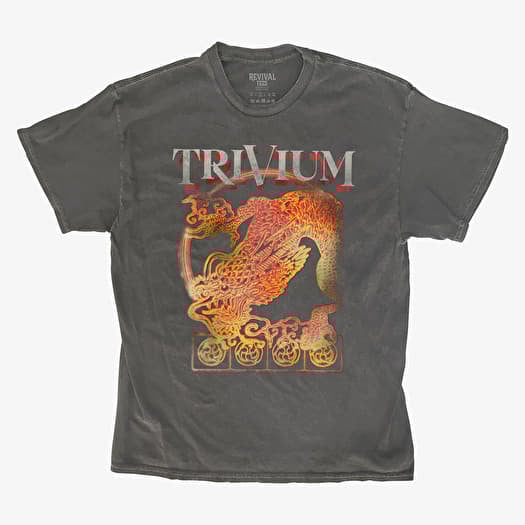 Merch Revival Tee - Trivium Golden Dragon Unisex T-Shirt Black