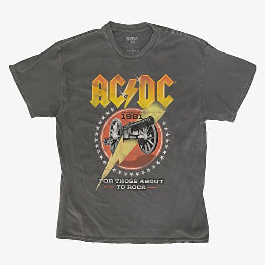 Merch Revival Tee - AC/DC For Those About To Rock 1981 Unisex T-Shirt Black