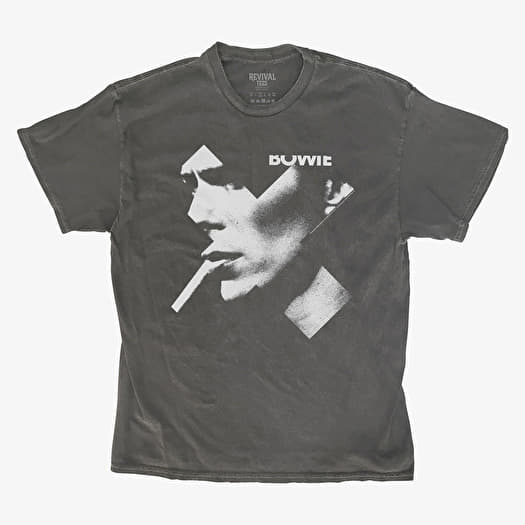 T-shirt Merch Revival Tee - David Bowie Cross Smoke Unisex T-Shirt Black