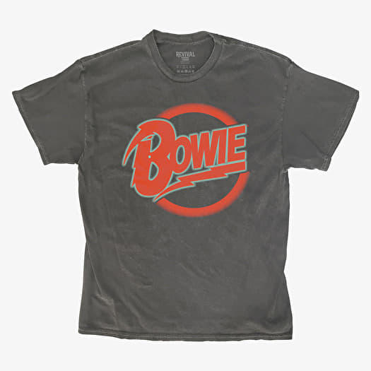 Merch Revival Tee - David Bowie Neon Logo Unisex T-Shirt Black