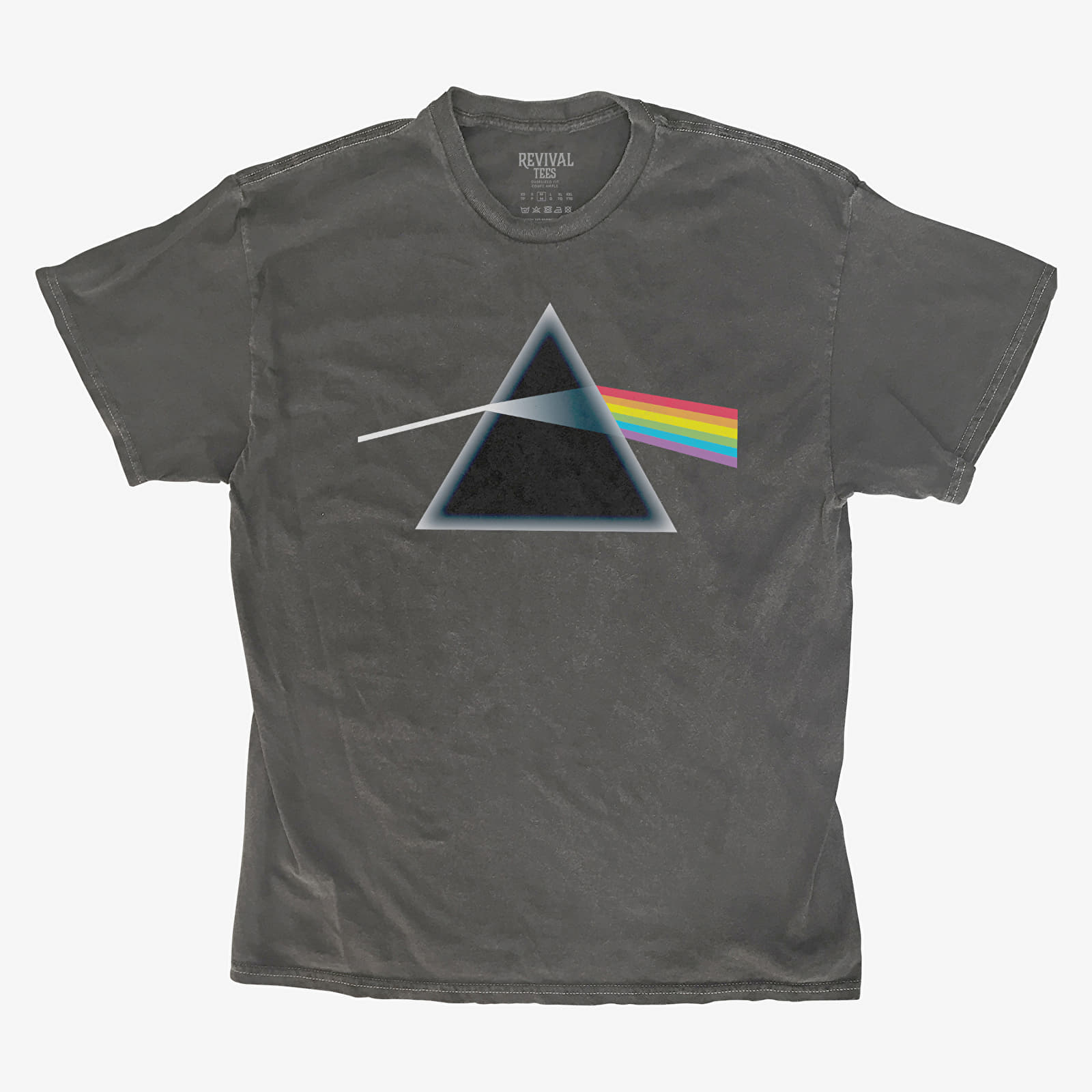Magliette Merch Revival Tee - Pink Floyd Dark Side Of The Moon Prism Logo Unisex T-Shirt Black