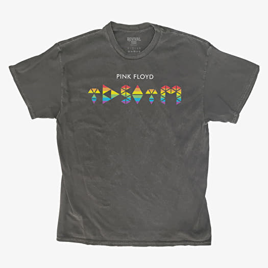 T-shirt Merch Revival Tee - Pink Floyd TDSOTM Rainbow Unisex T-Shirt Black