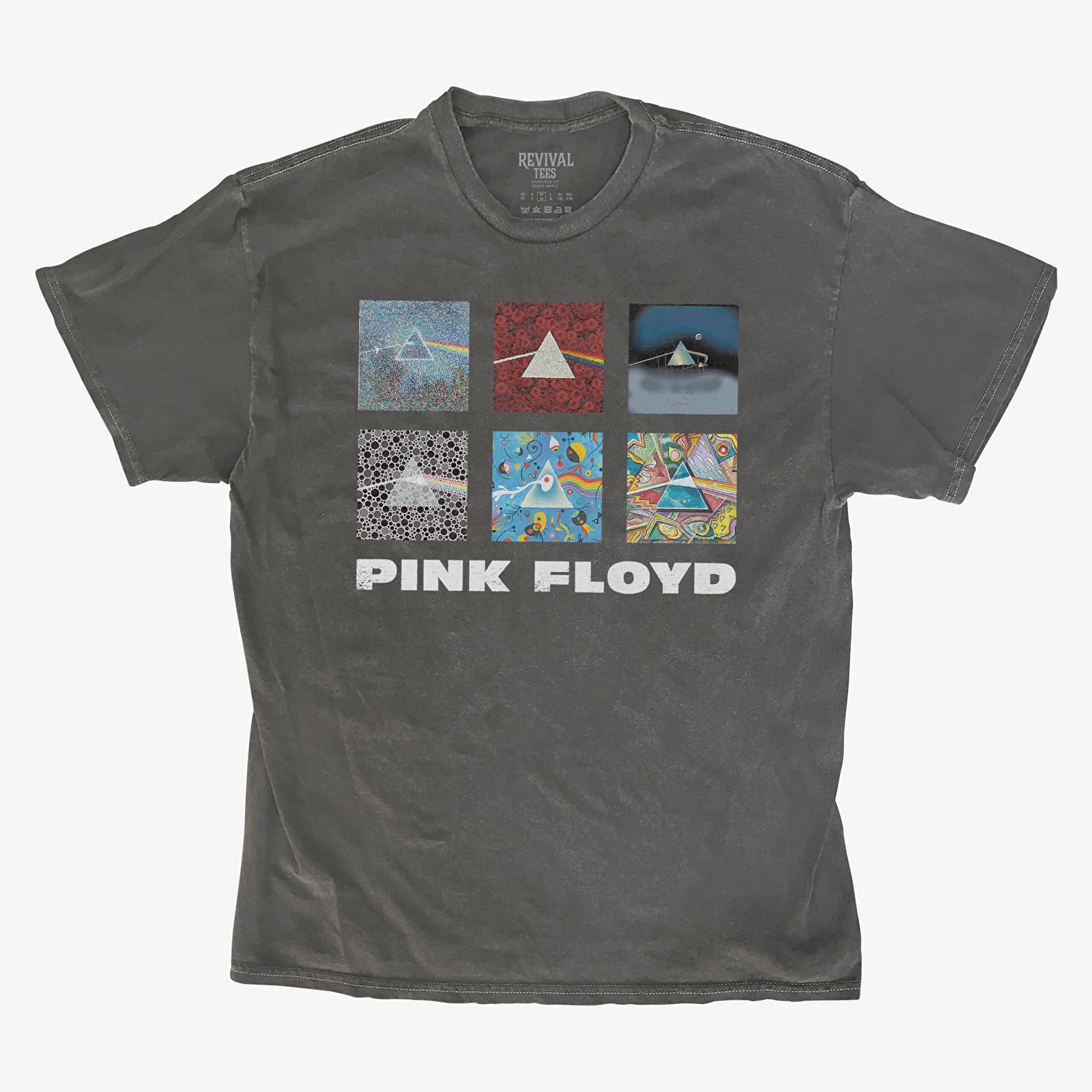 Magliette Merch Revival Tee - Pink Floyd Various Album Artwork Unisex T-Shirt Black