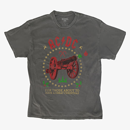 Tričko Merch Revival Tee - AC/DC Have A Great Christmas Unisex T-Shirt Black