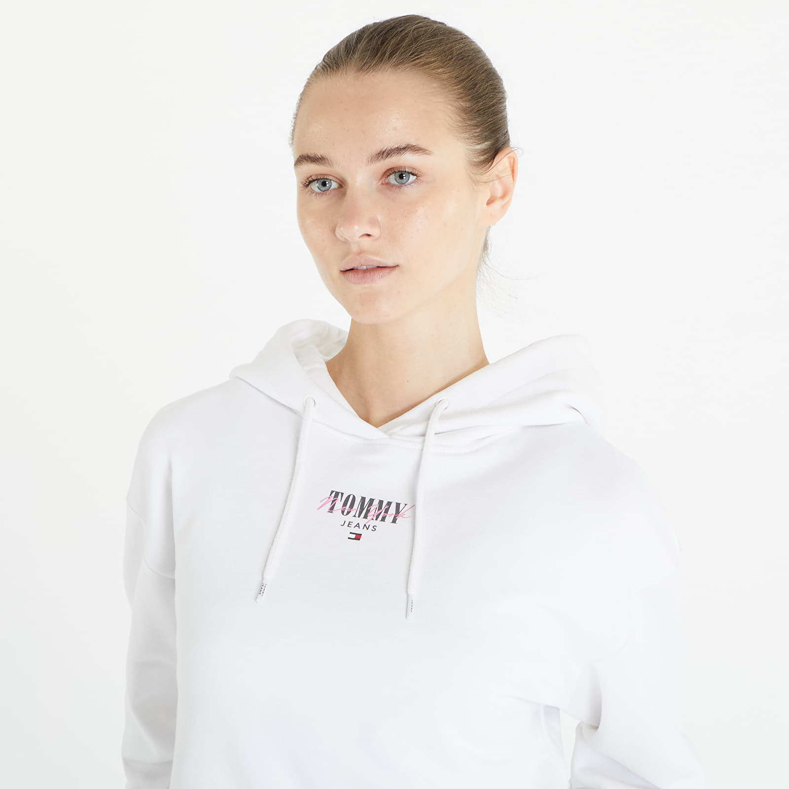 Hoodies and sweatshirts Tommy Jeans Relaxed Essential Logo Hoodie White Queens