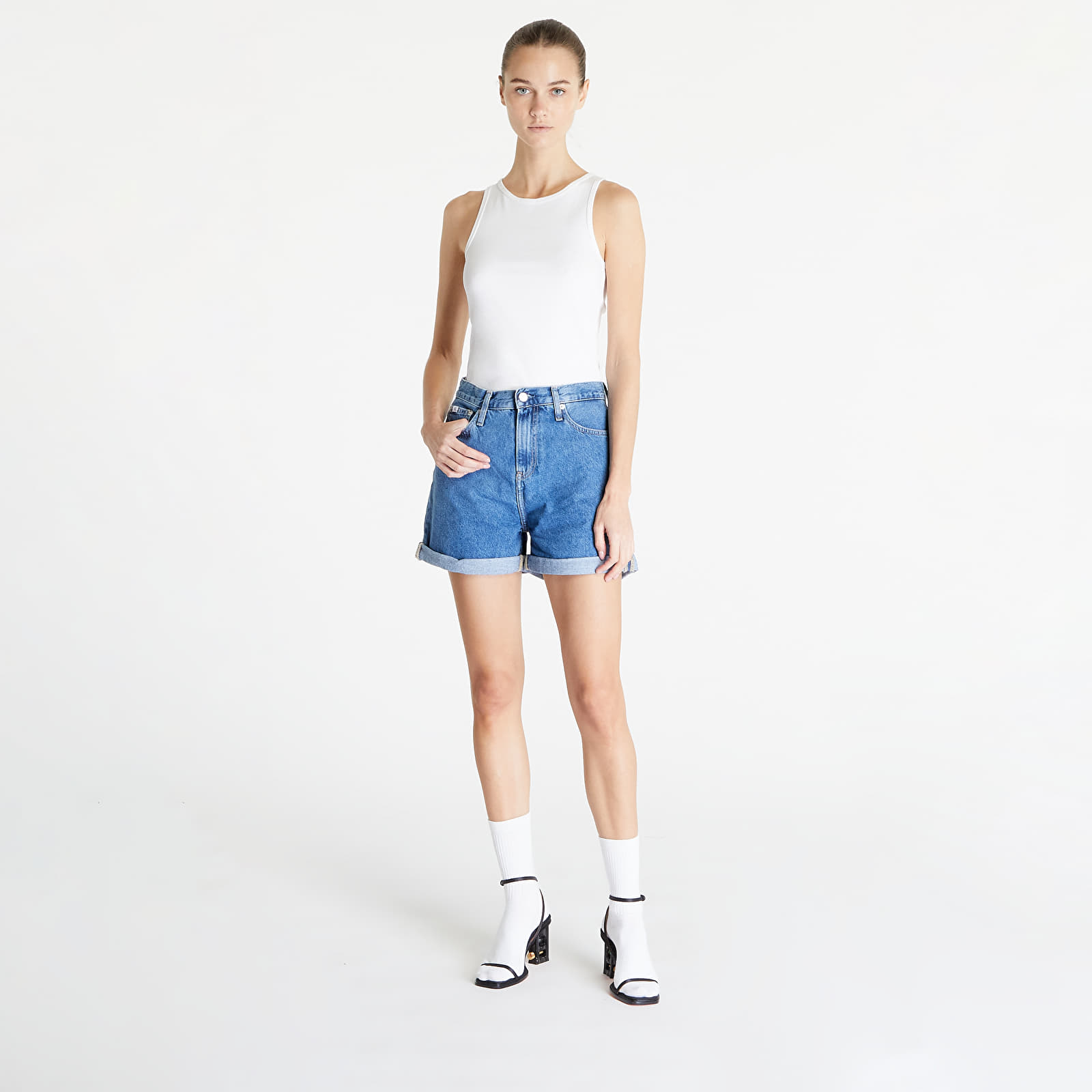 Shorts Calvin Klein Jeans Mom Short Denim Medium