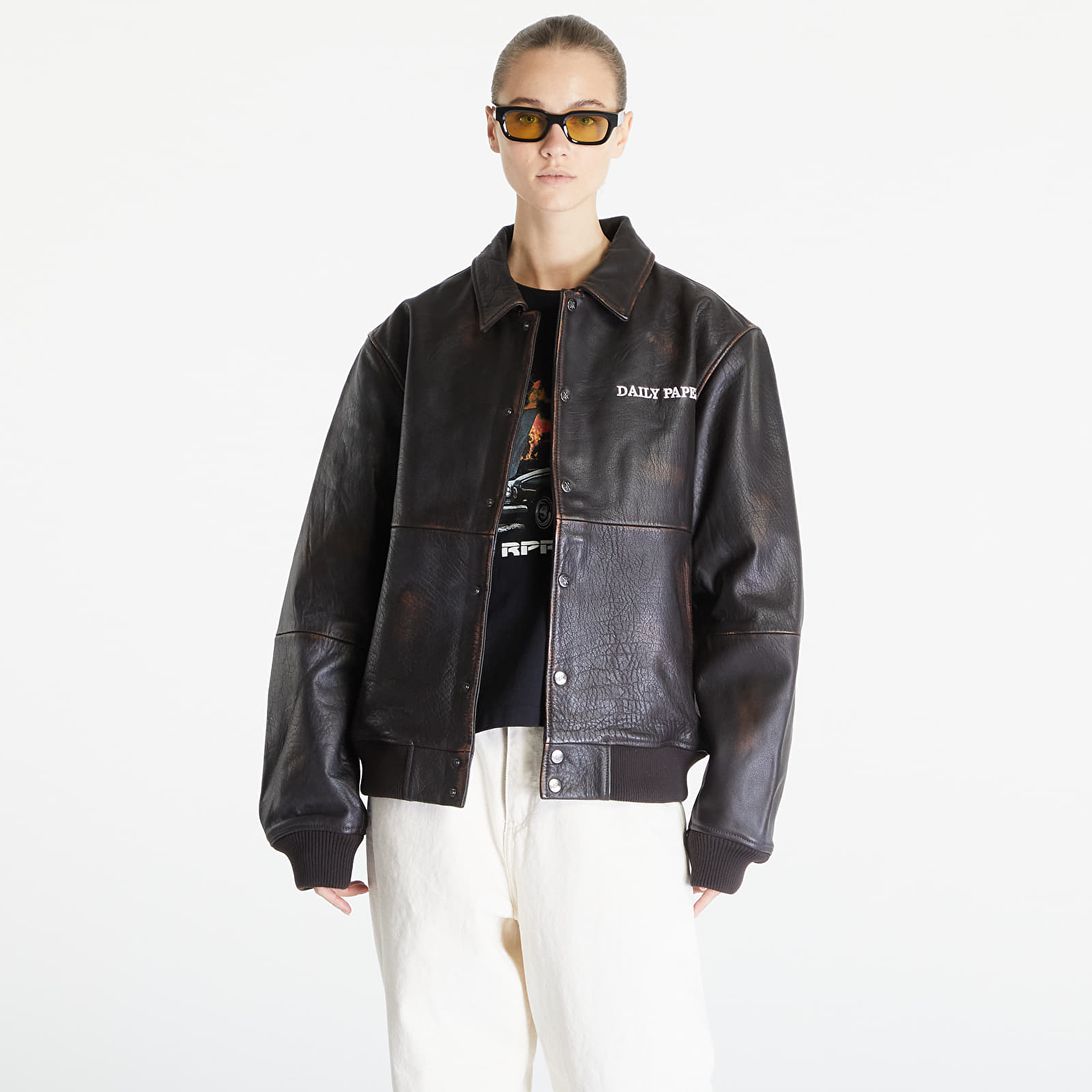 Kurtki Daily Paper Rovin Jacket Dark Brown