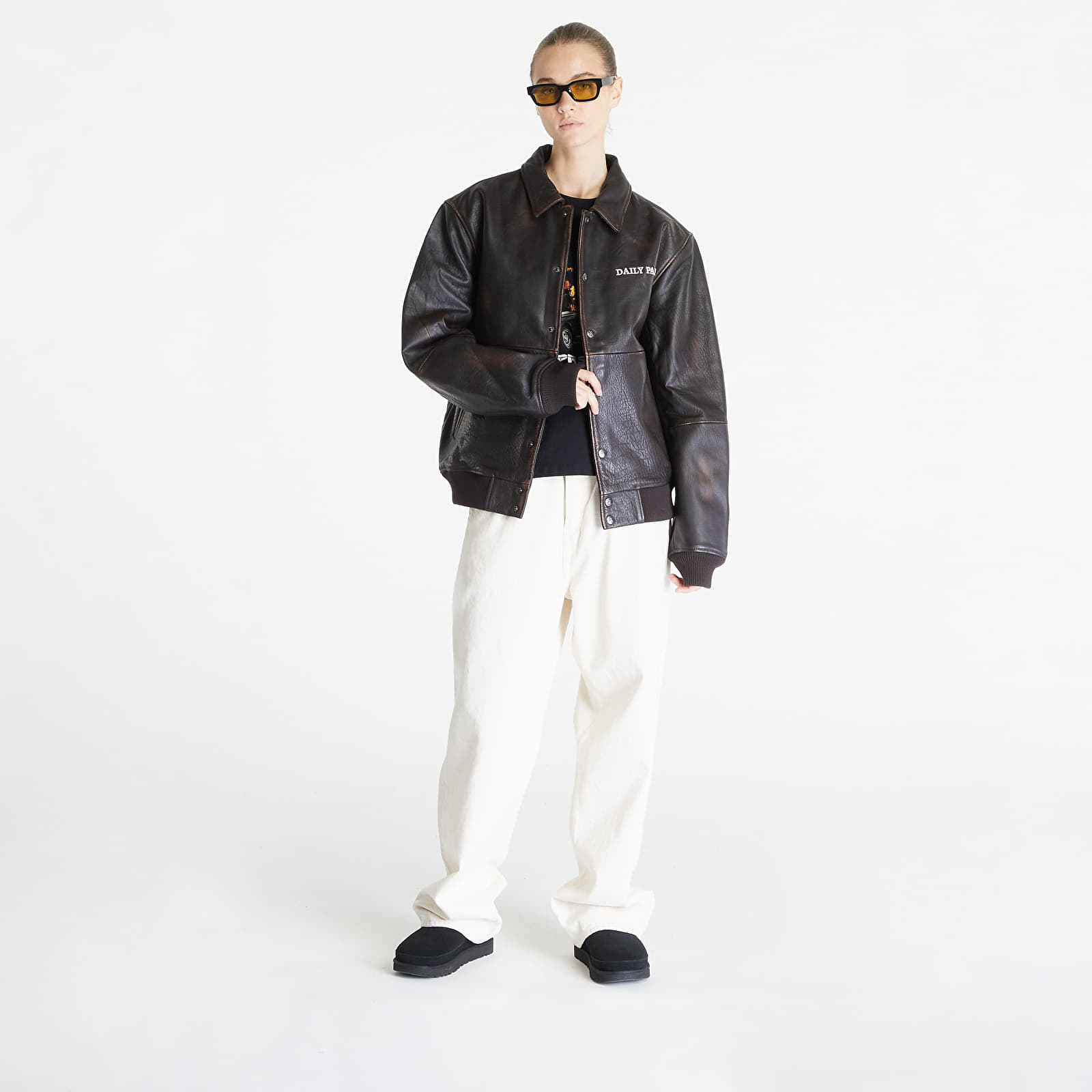 Kurtki Daily Paper Rovin Jacket Dark Brown