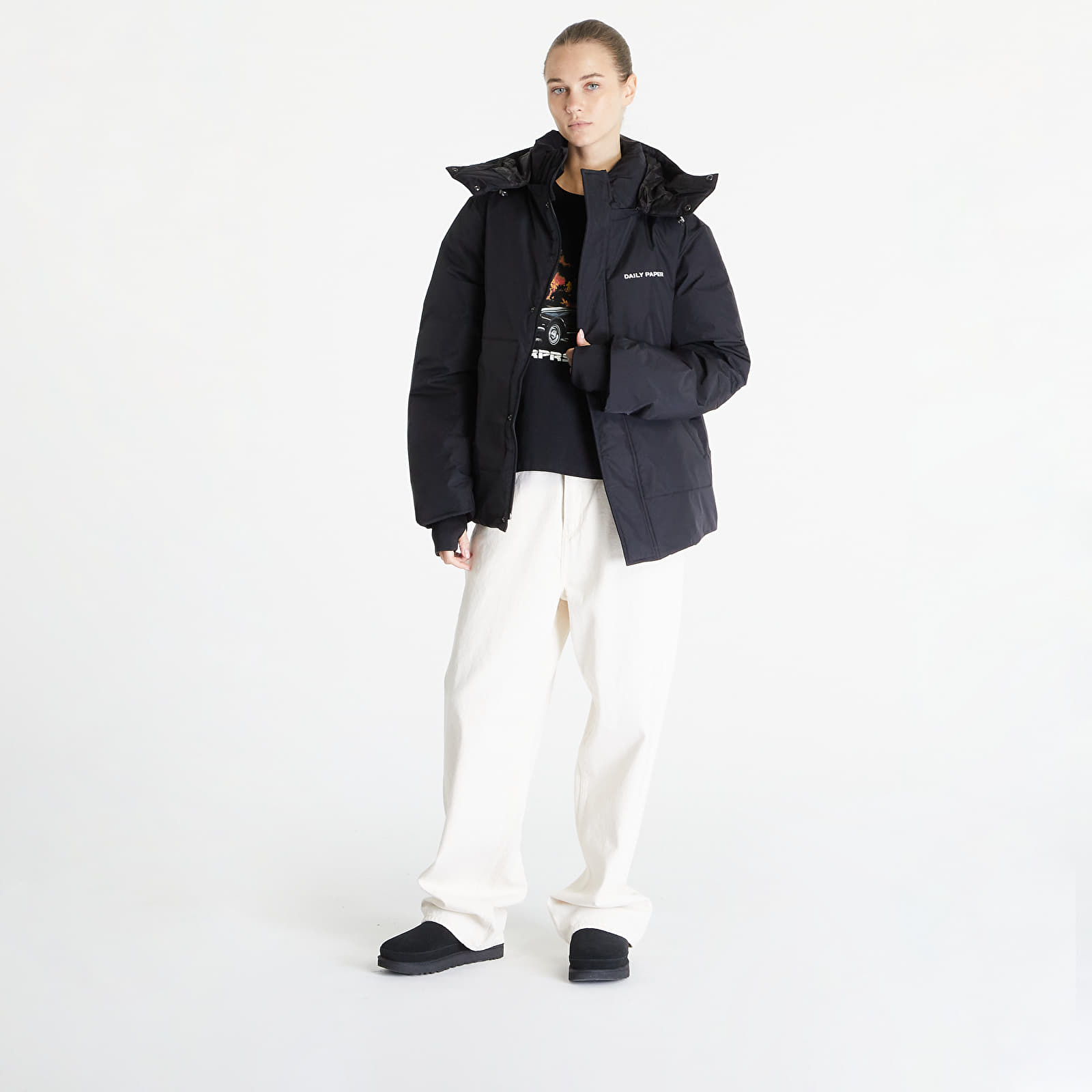 Jakas Daily Paper Ruraz Puffer Jacket Black