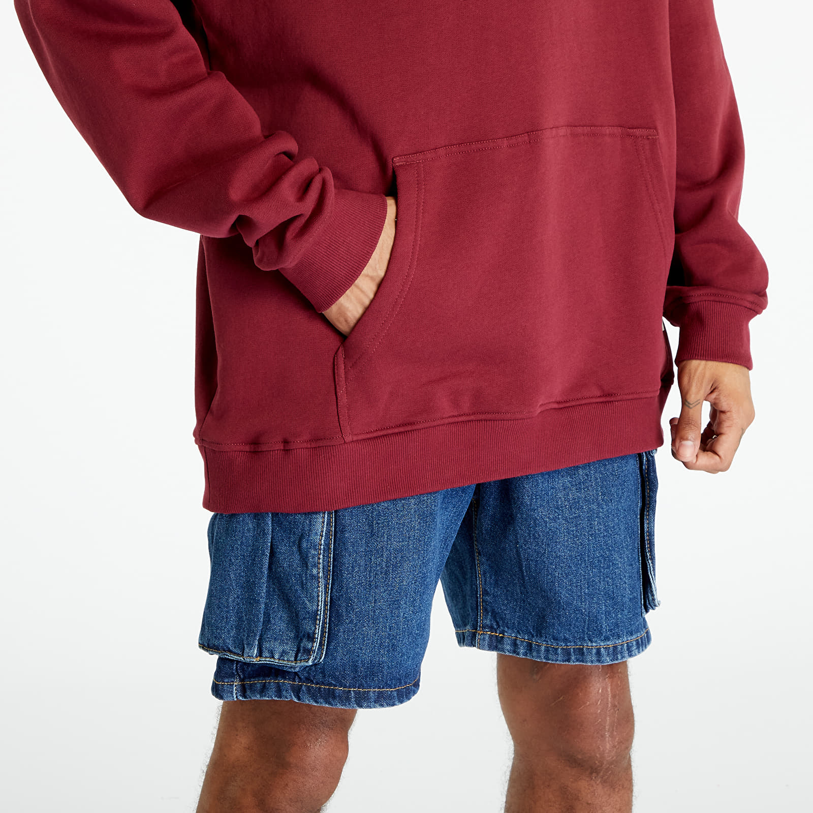 Sweatshirts Urban Classics Organic Basic Hoody Burgundy