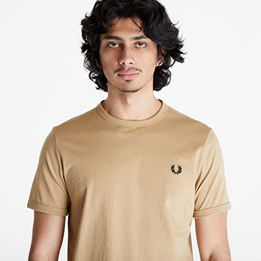 Fred perry ringer t top shirt black