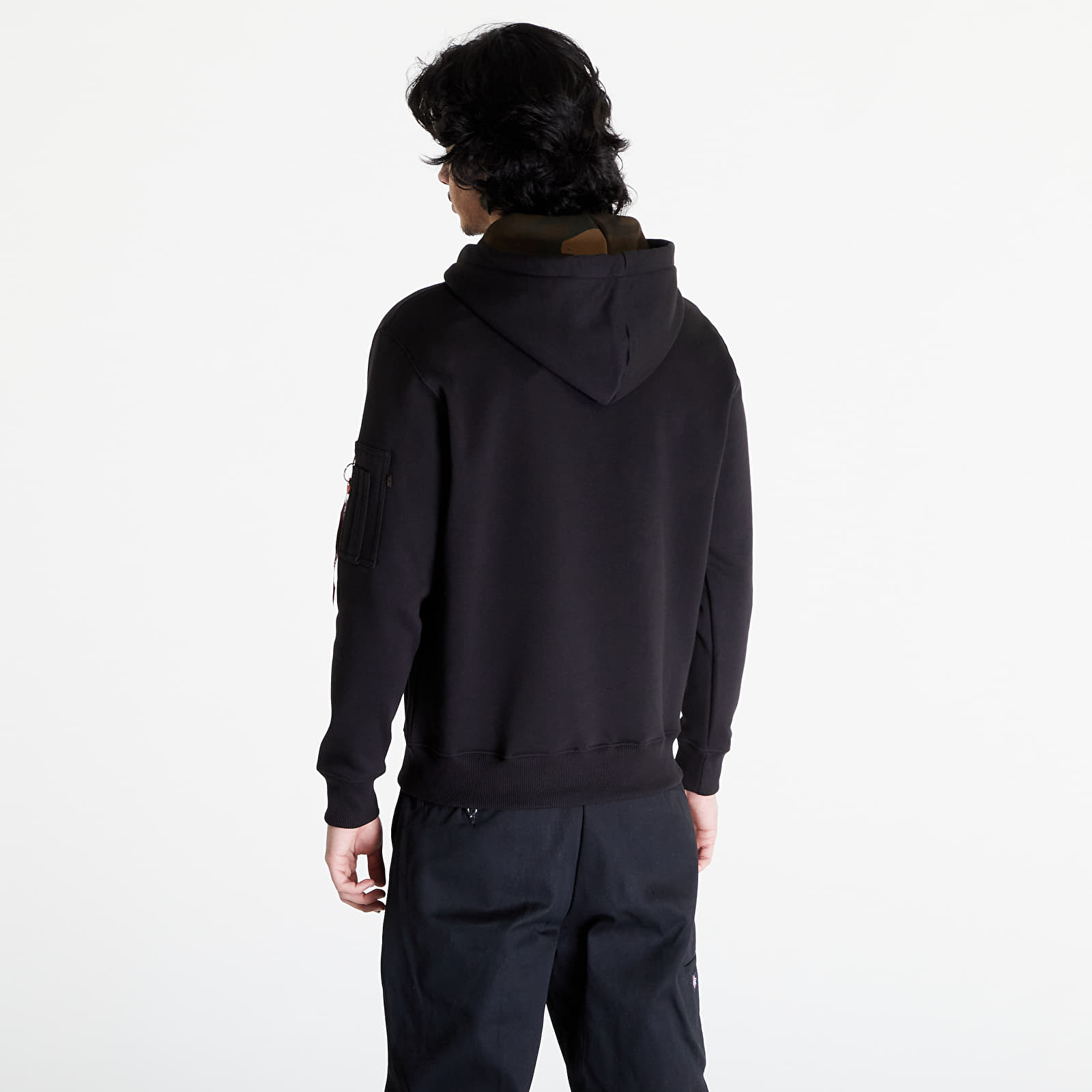 Mikiny Alpha Industries Camo TPU Hoody Black