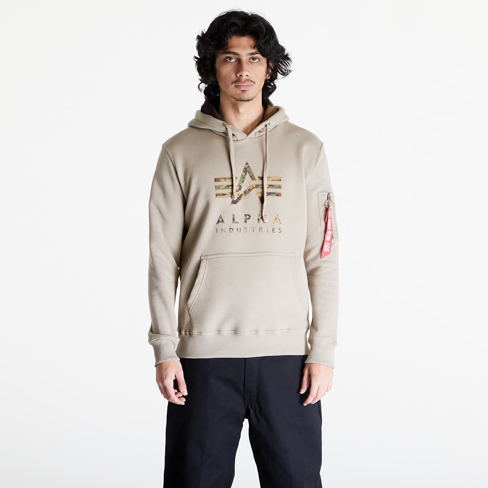 Hoodies and sweatshirts  Alpha Industries Camo TPU Hoody Vintage Sand