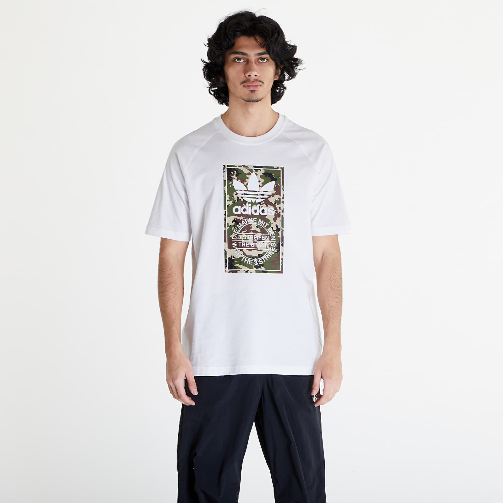 Maglietta adidas Camo Tongue Tee White M
