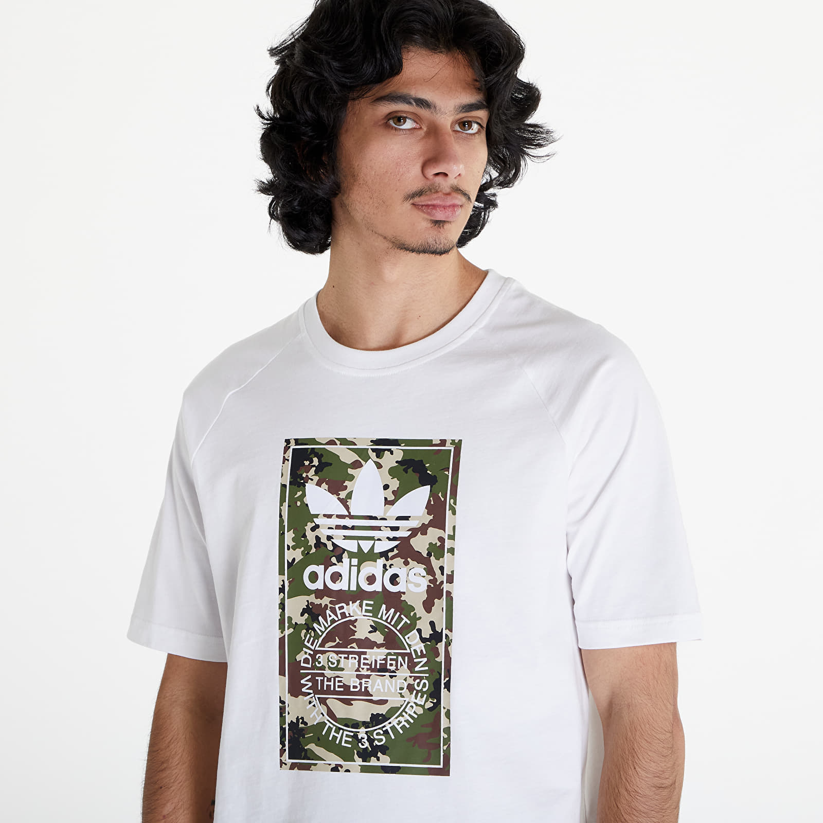 Tricou adidas Camo Tongue Tee White - 1 | YEO