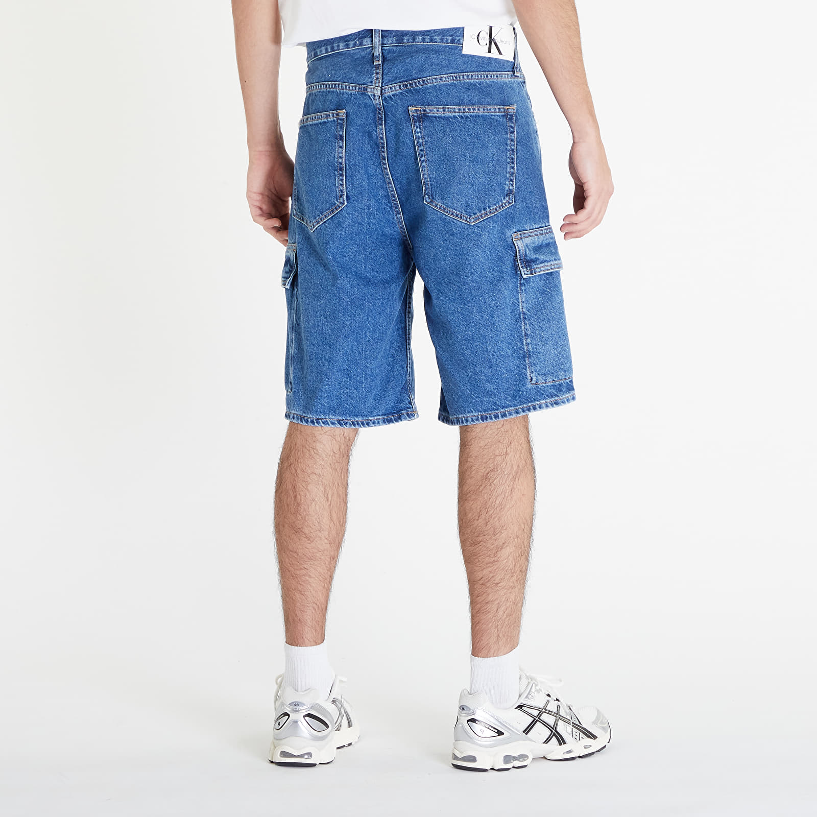 Moške kratke hlače Calvin Klein Jeans 90'S Loose Cargo Short Denim Medium