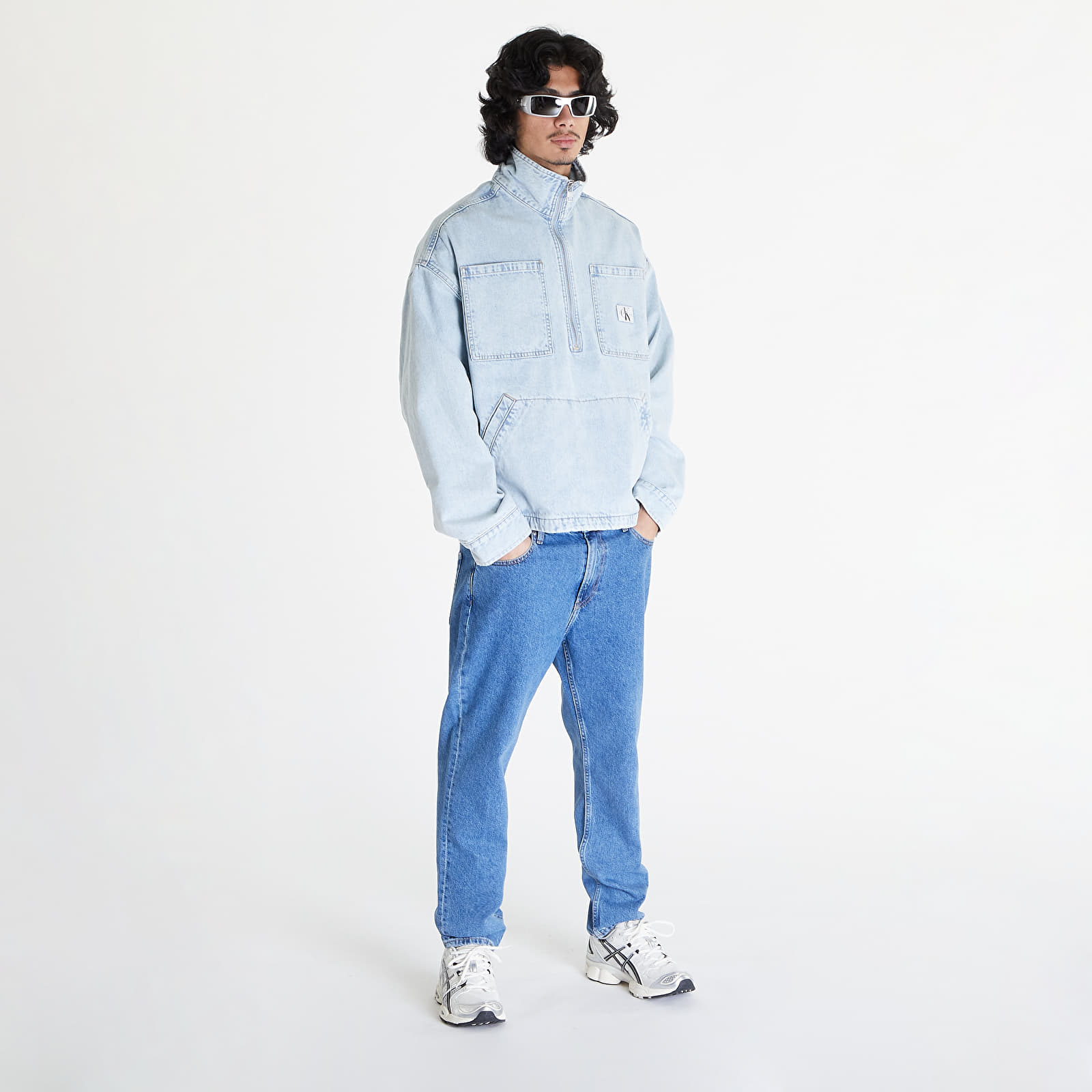 Men's jackets Calvin Klein Jeans Denim Pop Over Jacket Denim Light