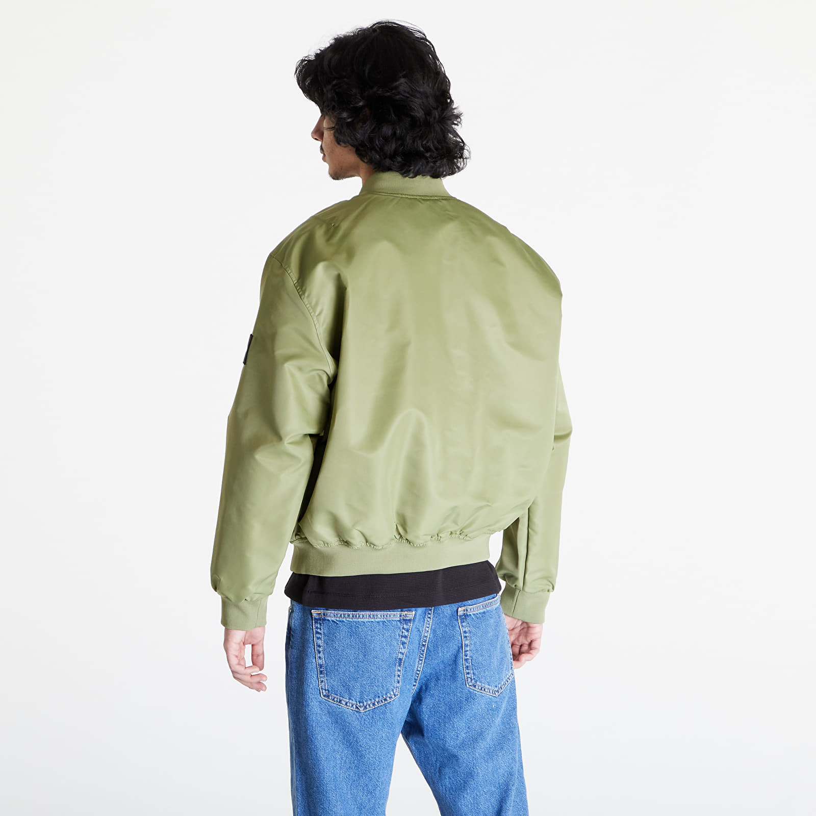 Bomberjoped Calvin Klein Jeans Bomber Jacket Dark Juniper