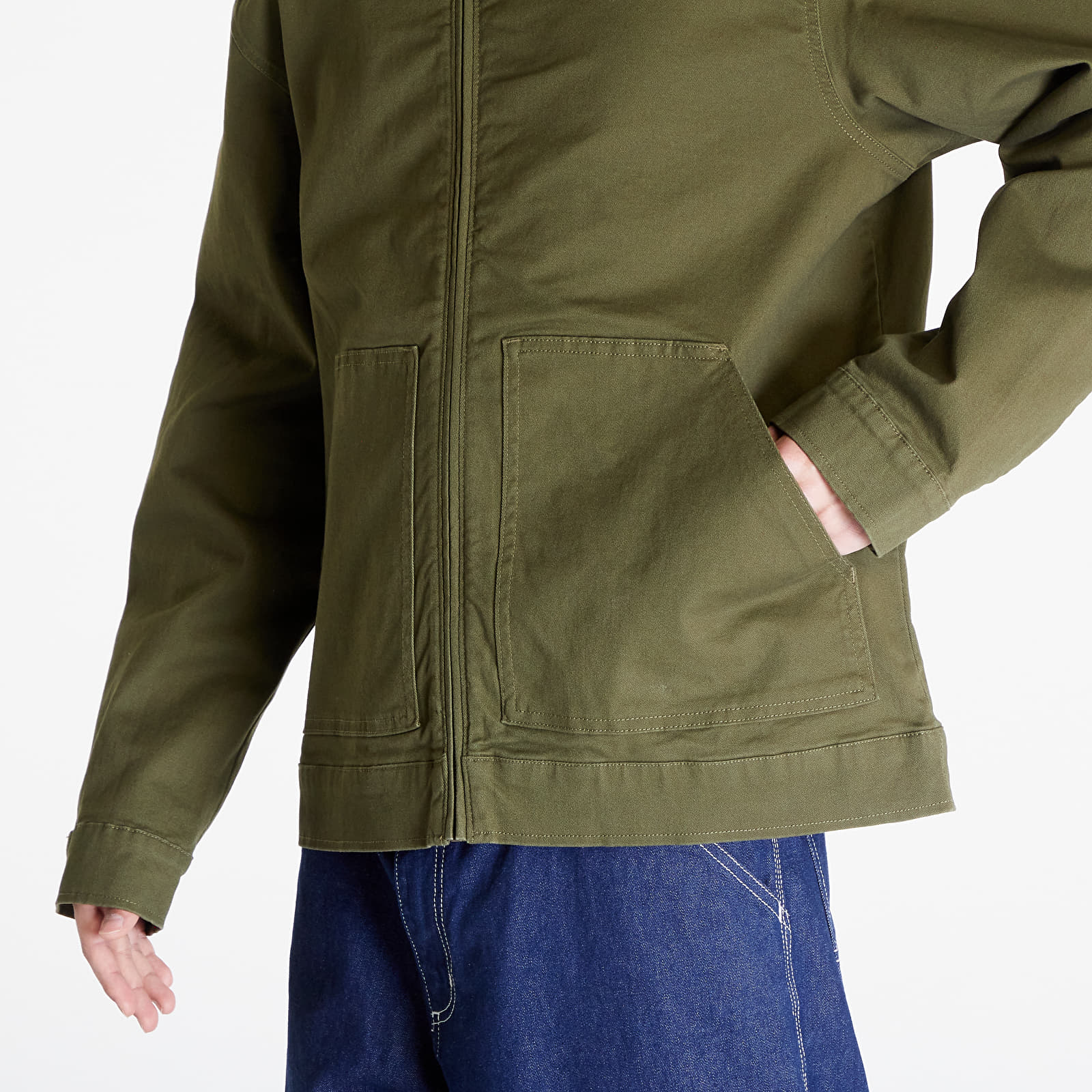 Jackets Tommy Jeans Regular Cotton Jacket Drab Olive Green