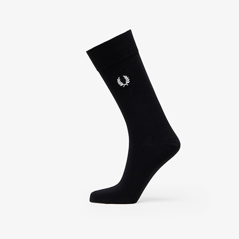 Ponožky FRED PERRY Classic Laurel Wreath Sock Black/ Snow White