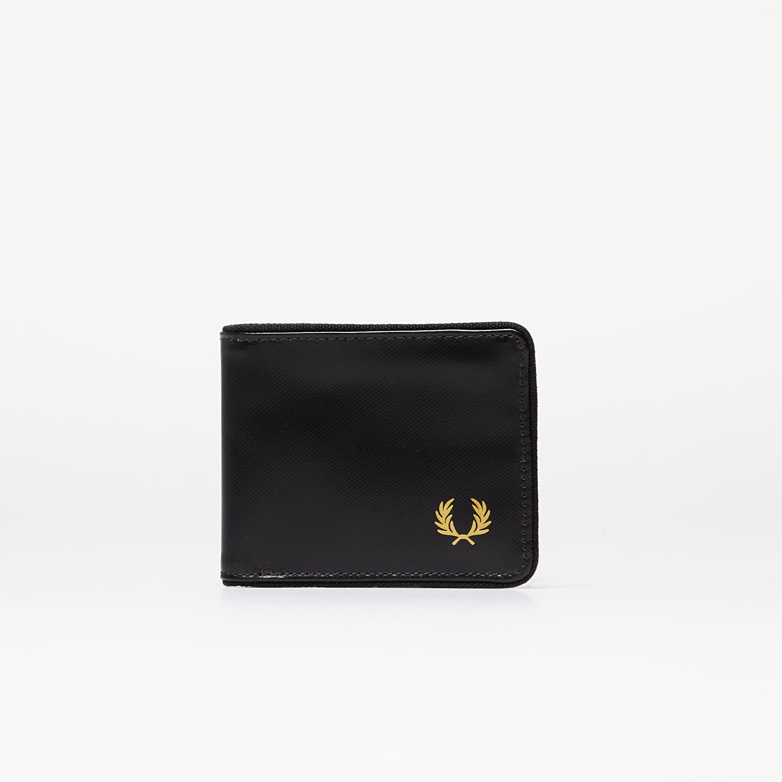 Denarnice FRED PERRY Coated Polyester Billfold Wall Black/ Gold