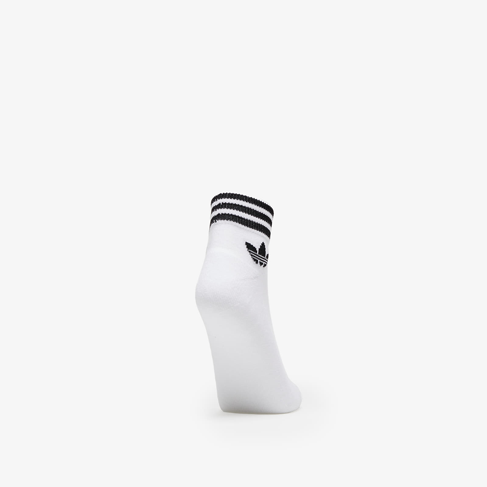 Socks adidas Originals Trefoil Ankle Socks 3 Pack White Black Gray Queens