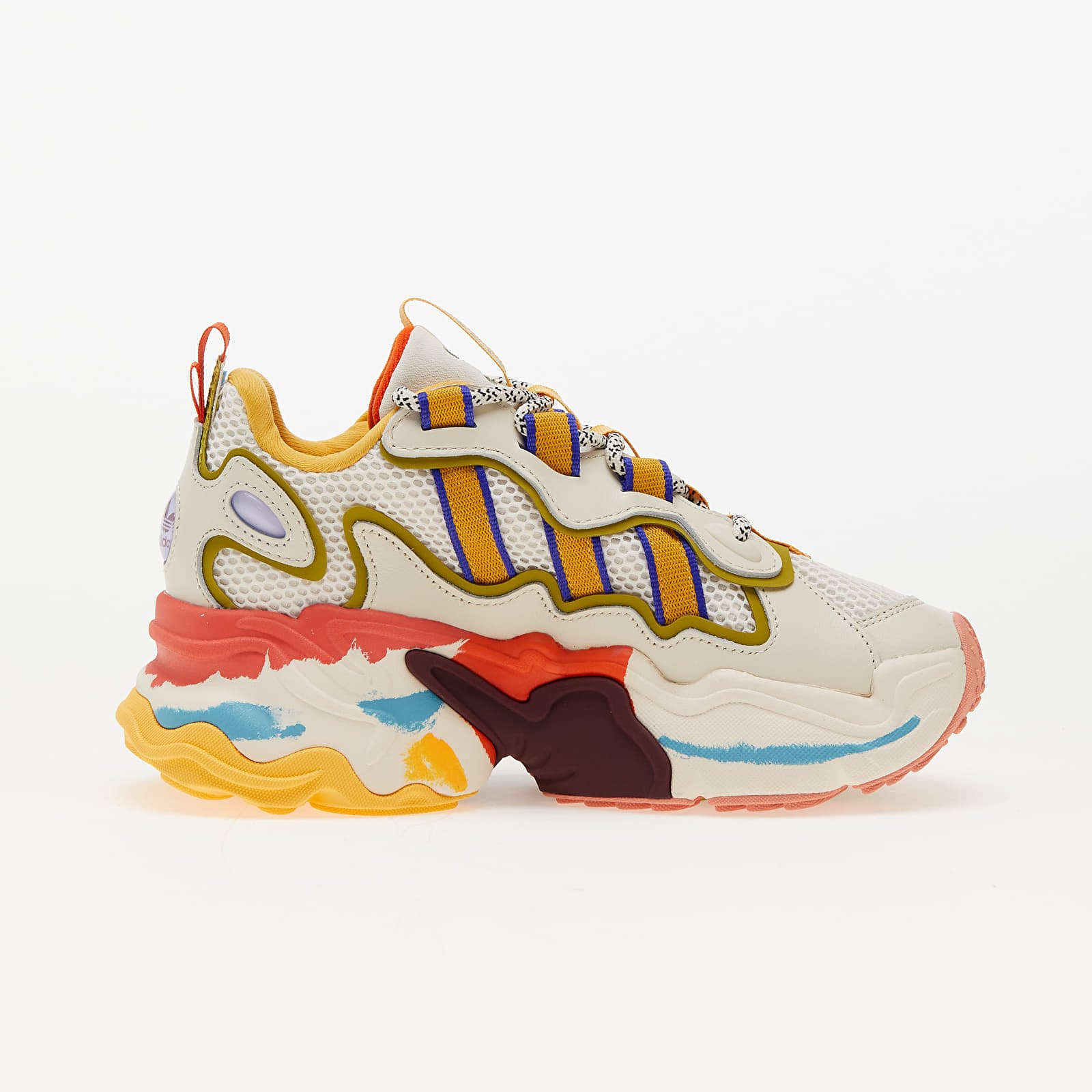 Women's sneakers and shoes adidas Ozthemis W Chalk White/ Pulse Olive/ Semi Spark