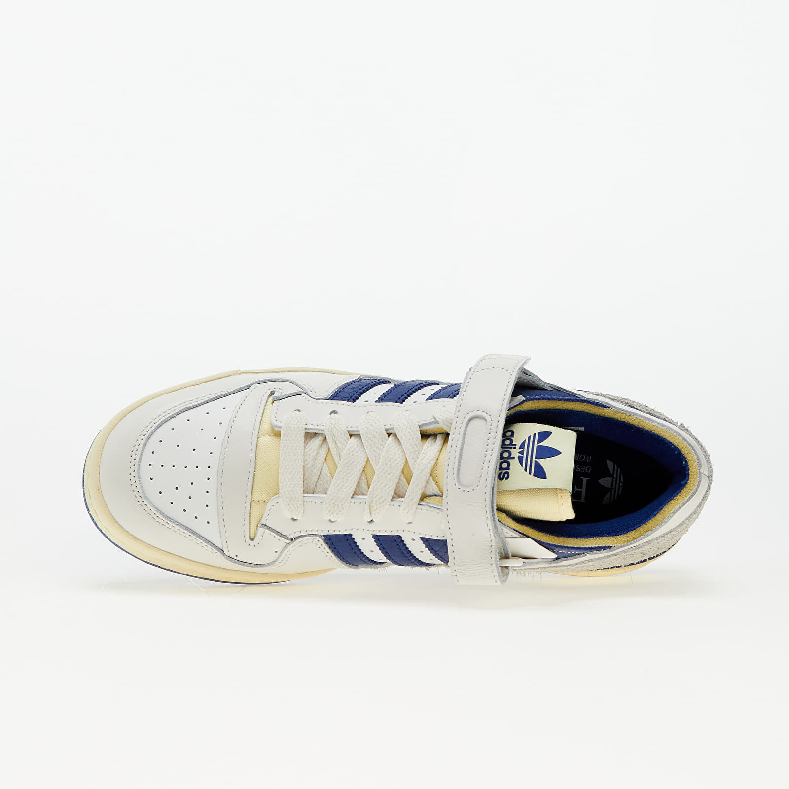 Zapatillas y zapatos de hombre adidas Forum 84 Low Cloud White/ Victory Blue/ Easy Yellow