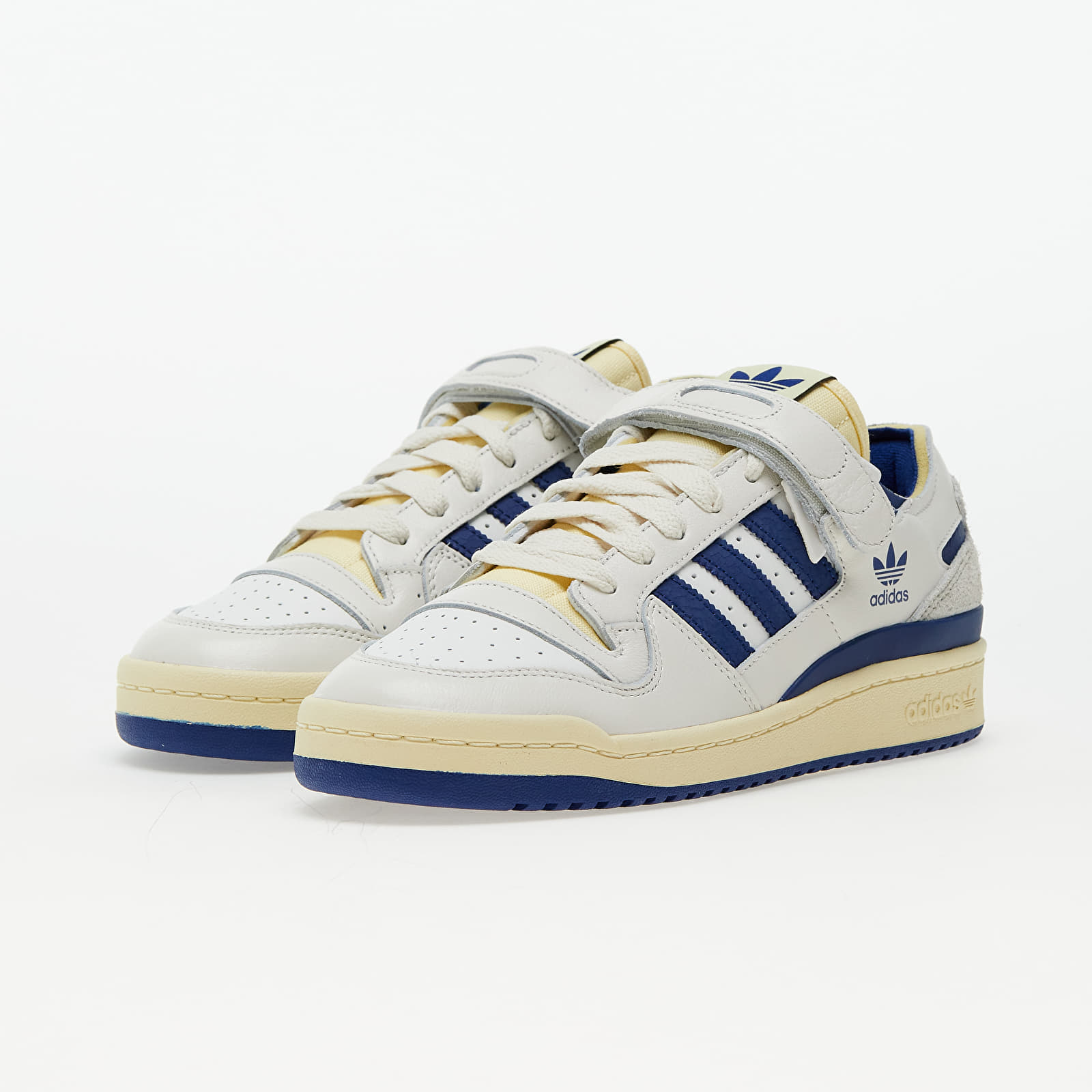 Men's sneakers and shoes adidas Forum 84 Low Cloud White/ Victory Blue/ Easy Yellow